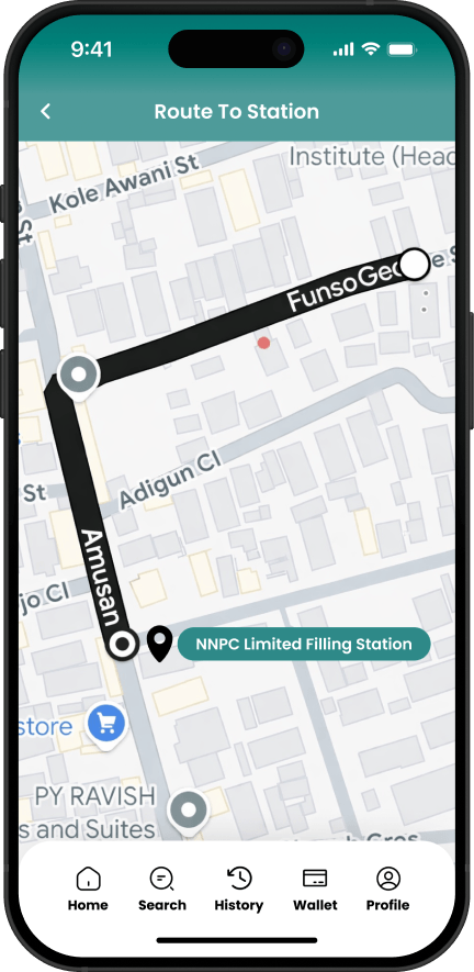 Route to Station