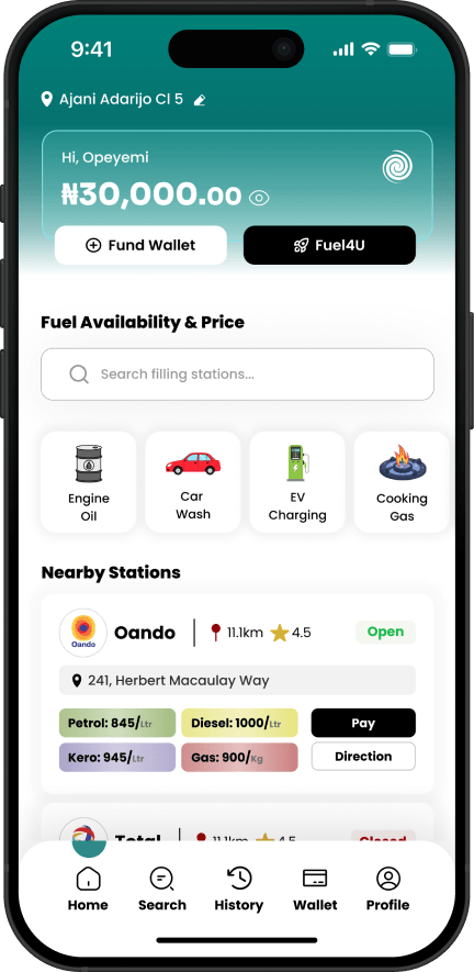 Home & Nearby Stations